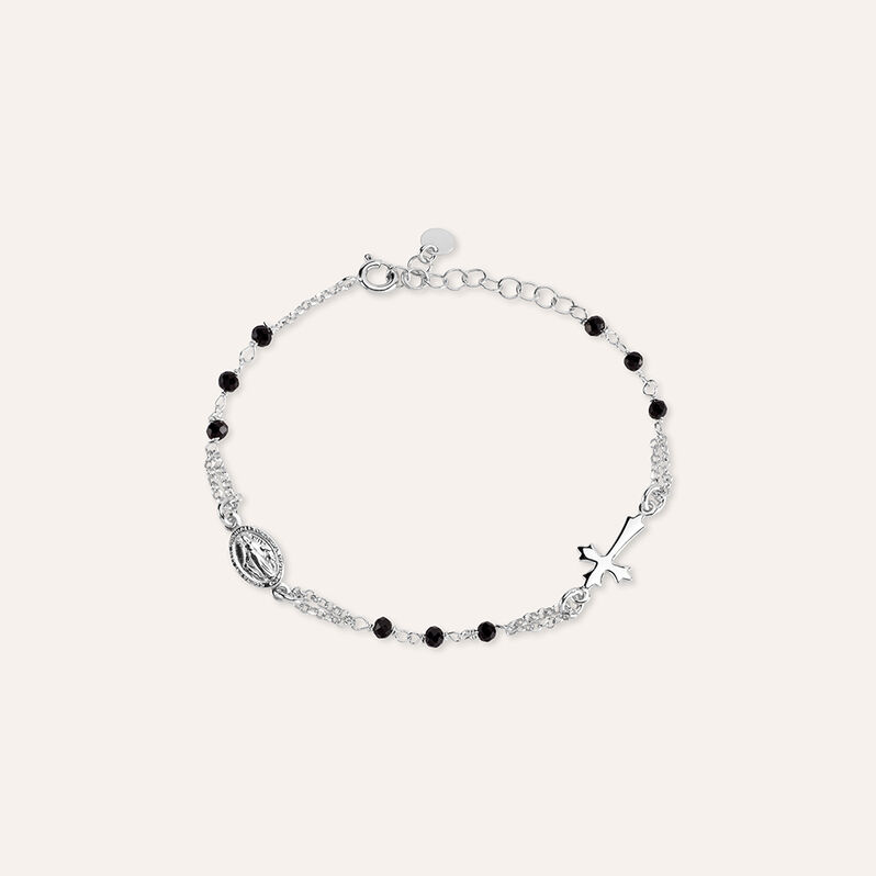Bracciale Rosario Silver Soul Argento Rodiato Cristallo - Spannringe Damen | OROVIVO