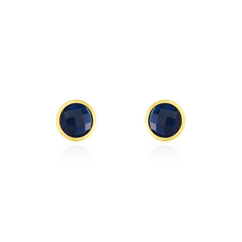 ELLIE Damen Ohrstecker Gold 375 (9 Karat) Topas Londonblau 2,46 ct - Ohrstecker Damen | OROVIVO