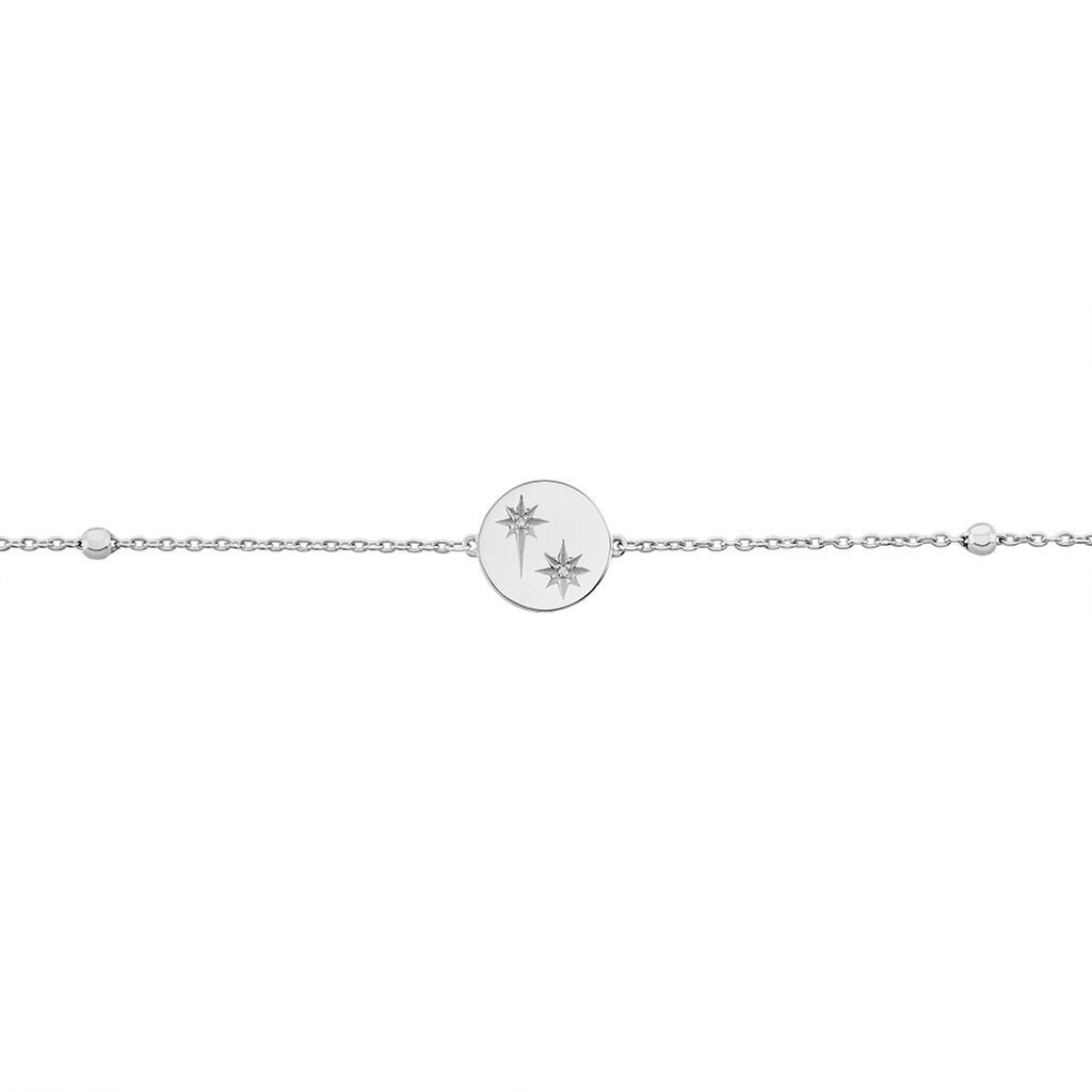 Damen Armband Silber 925 Diamant 0,01ct Oval Viktoria 1,31mm - Armbänder mit Anhänger Damen | OROVIVO