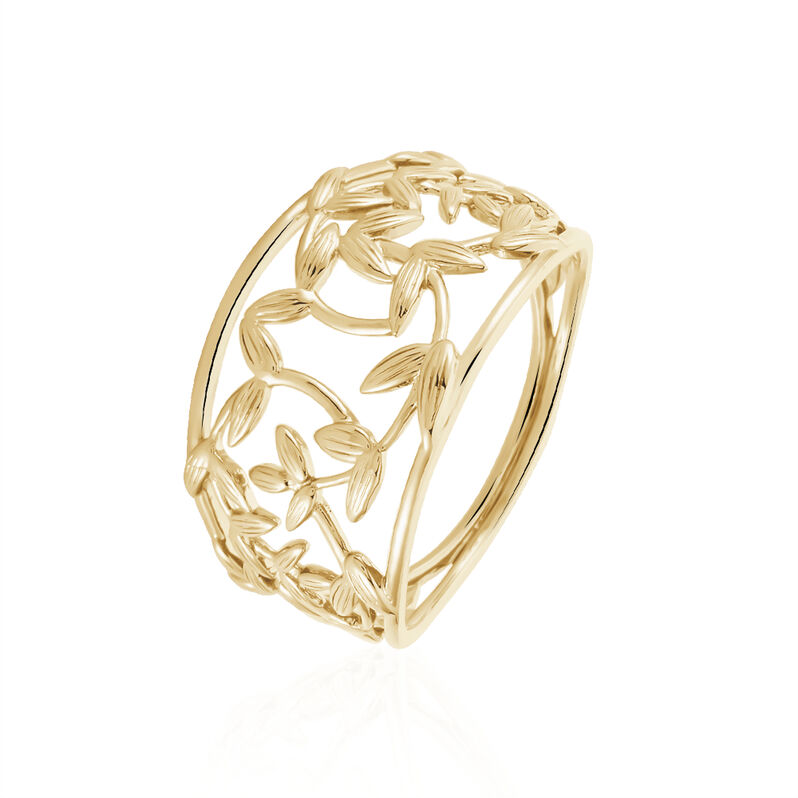 Bague Plaque Or Resli Feuillage - Spannringe Damen | OROVIVO