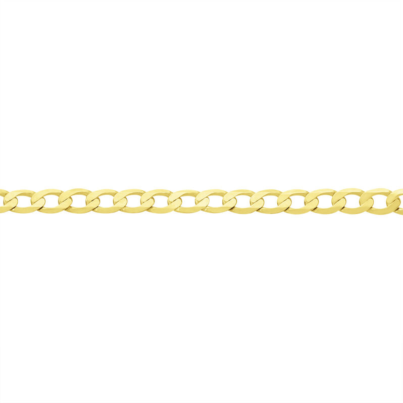 Unisex Panzerkette Facettiert Gold 375  - Halsketten Unisex | OROVIVO