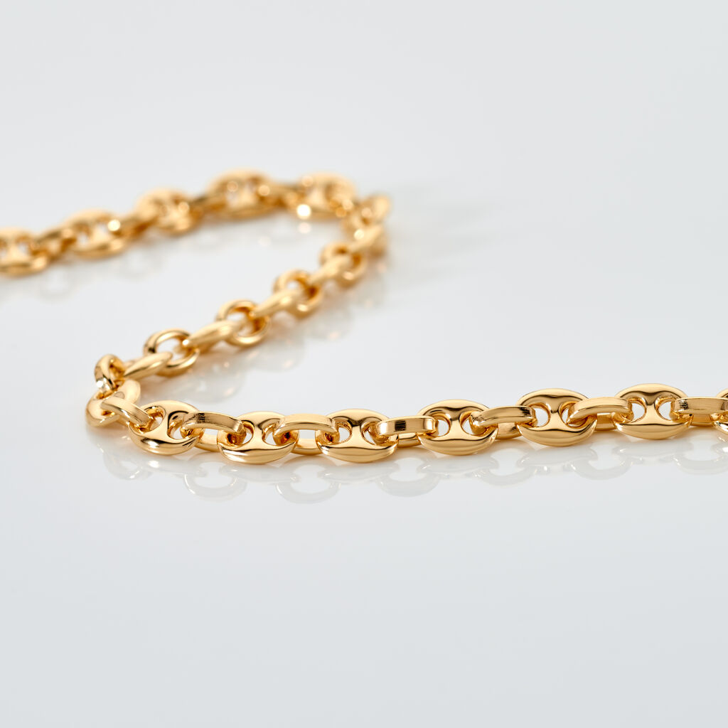 KOFI Damen Armband Silber vergoldet 925 B 4,5 mm