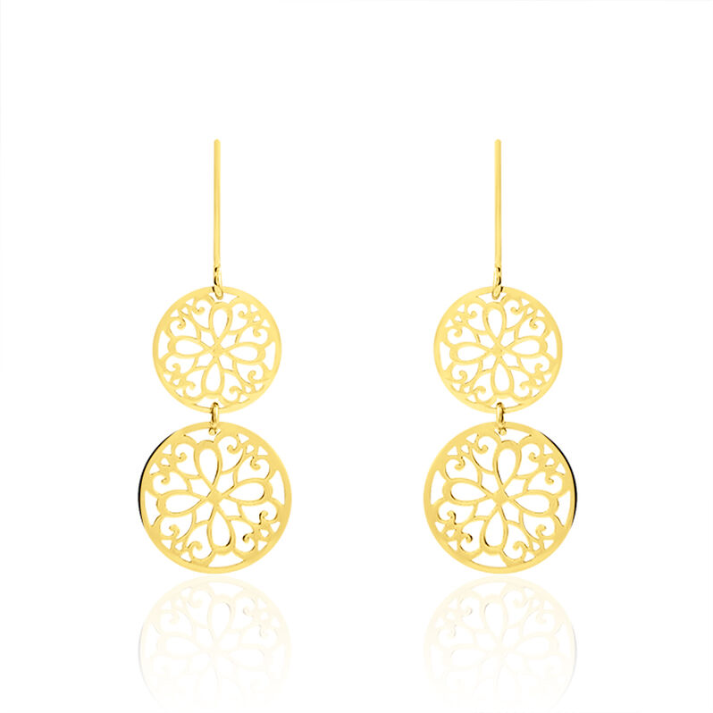 Boucles D'oreilles Pendantes Or Jaune - Spannringe Damen | OROVIVO