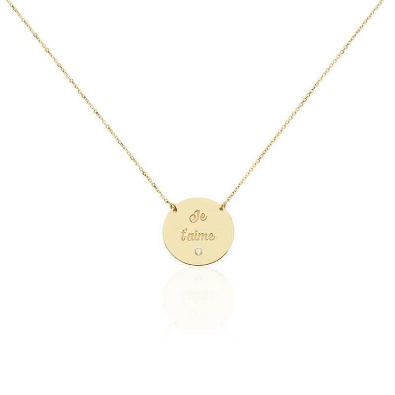 Collier Or Jaune Mujinga Oxyde De Zirconium - Spannringe Damen | OROVIVO