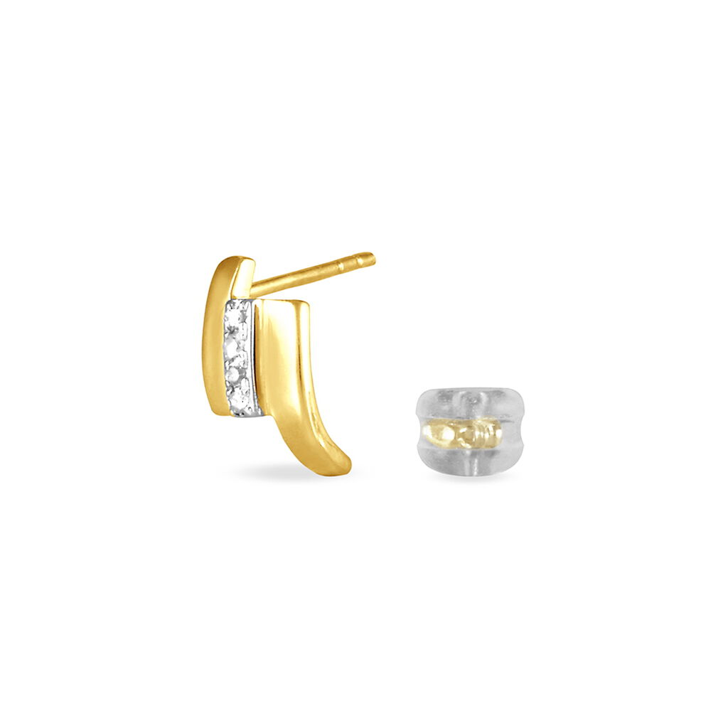 Damen Ohrstecker Gold 375 Diamant 0,04ct Dolene  - Ohrstecker Damen | OROVIVO