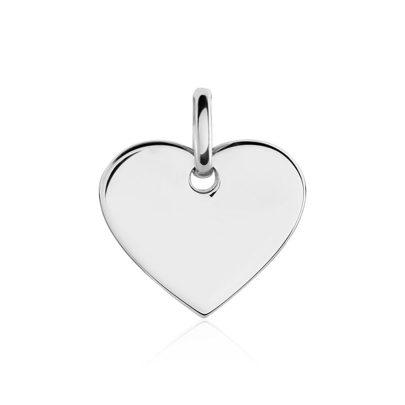 Aleria Gravur Damen Anh&auml;nger Silber 925 Herz - Anh&auml;nger mit Gravur Damen | OROVIVO