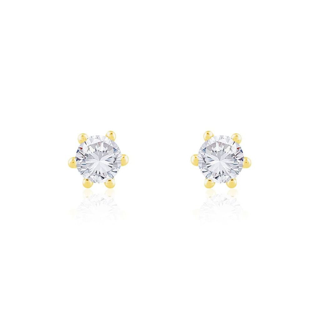 Sonate Damen Ohrstecker Gold 750 (18 Karat) Synthetischer Diamant Weiß 0,76 ct - Ohrstecker Damen | OROVIVO