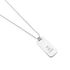 KARTER Unisex Collier Silber Silber 925 Rechteckig B 1,6 mm