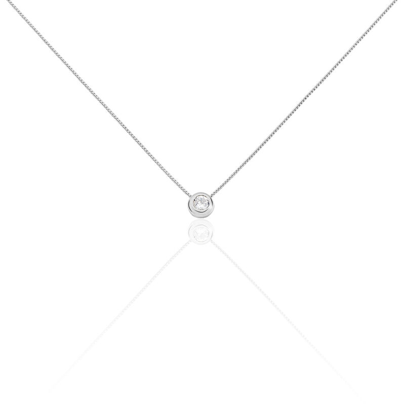 Damen Collier Silber 925 Zirkonia Bamala 1 - Halsketten Damen | OROVIVO