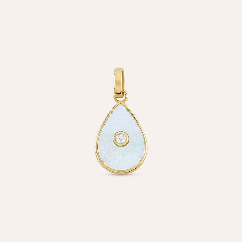 Pendente Poème Oro Giallo Madreperla Cubic Zirconia - Spannringe Damen | OROVIVO