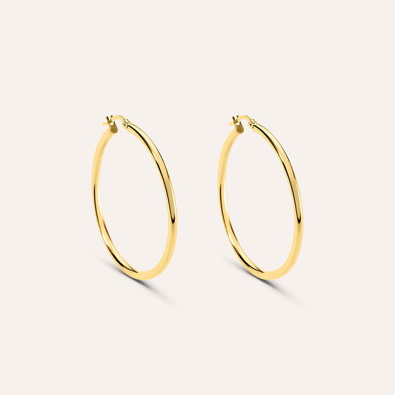 Orecchini A Cerchio Toujours Oro Giallo - Spannringe Damen | OROVIVO