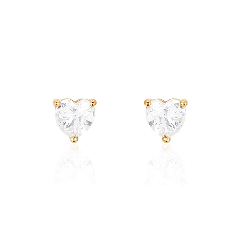 Boucles D'oreilles Plaque Or Jaune Oxyde - Spannringe Damen | OROVIVO