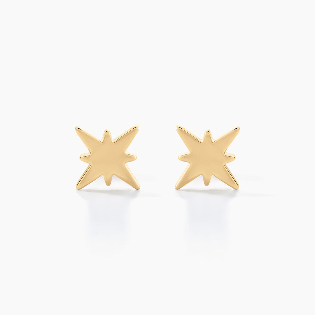 Boucles D'oreilles Plaque Or Alisee - Spannringe Damen | OROVIVO