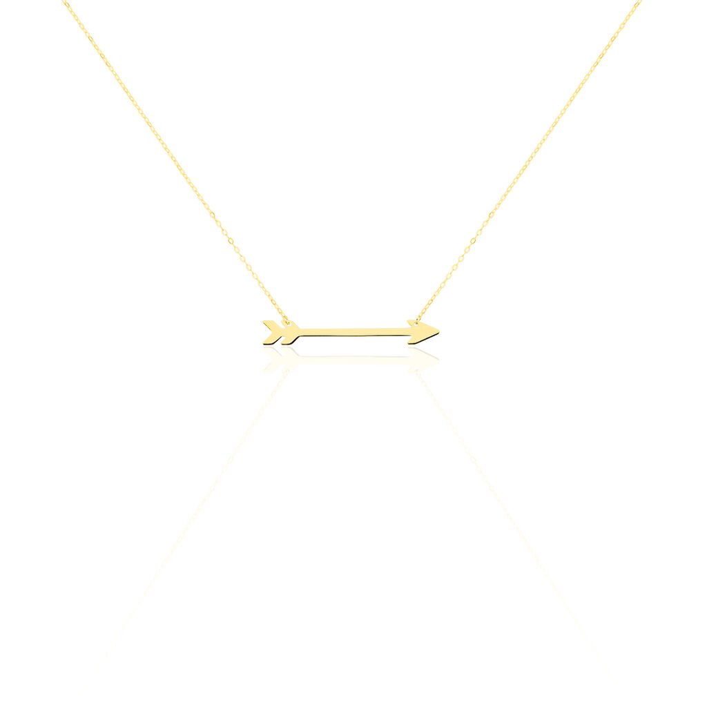 ORIANE Damen Collier Gold 375 (9 Karat) Pfeil