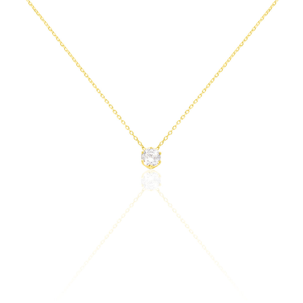 Damen Collier Gold 375 Zirkonia - Halsketten Damen | OROVIVO