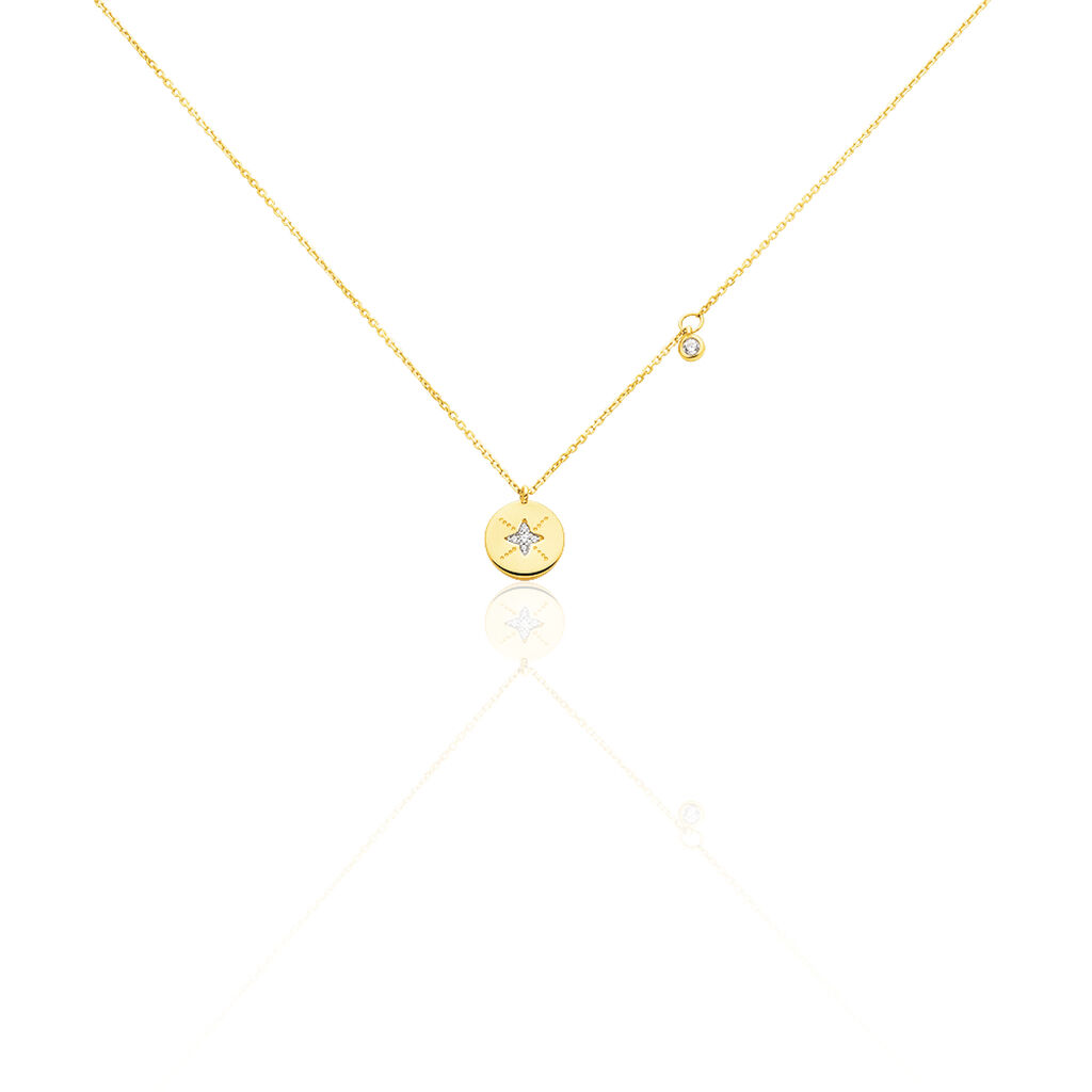 Collier Or Jaune Yusra Etoile Oxydes - Spannringe Damen | OROVIVO