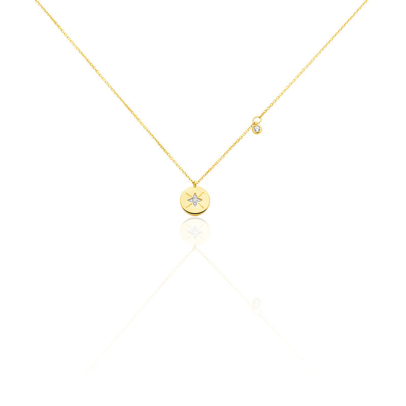 Collier Or Jaune Yusra Etoile Oxydes - Spannringe Damen | OROVIVO