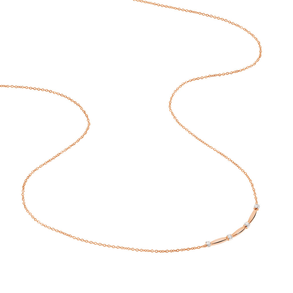 Collier Or Rose Lisa Diamants - Spannringe Damen | OROVIVO
