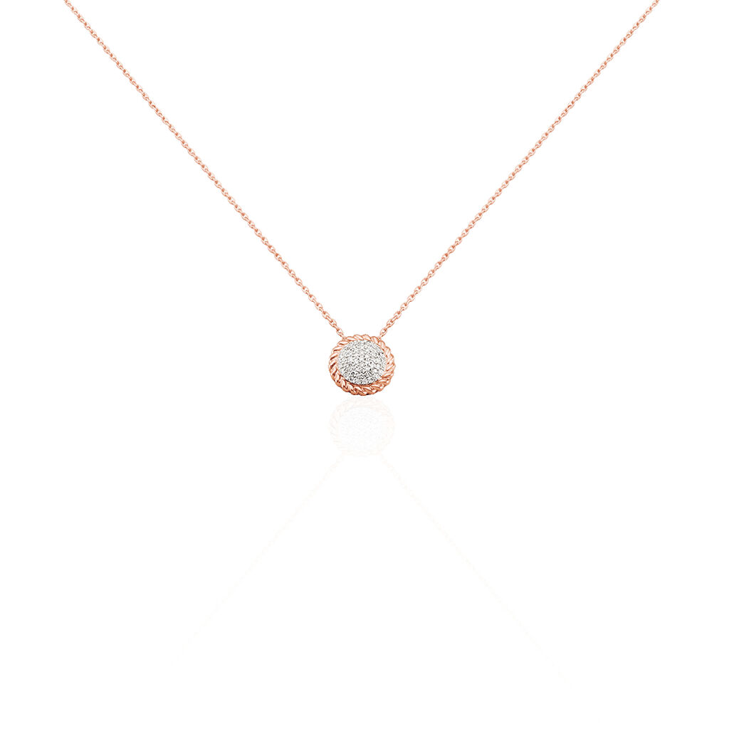 Collier Or Rose Anne-laure Diamant - Spannringe Damen | OROVIVO