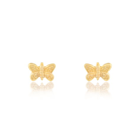 Ohrstecker Gold 375 Schmetterling - Ohrstecker Familie | OROVIVO