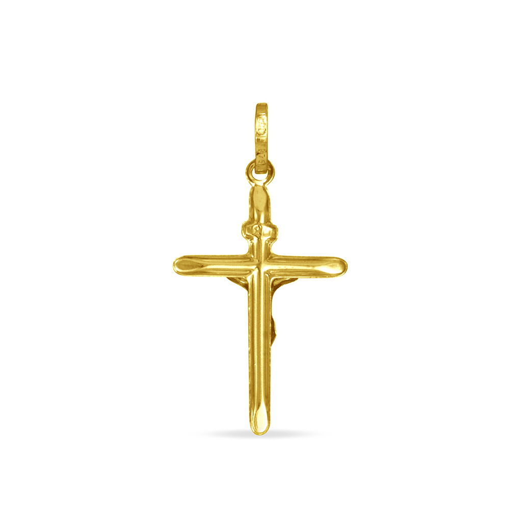 Kreuz Anhänger Gold 375 Jesus Christus Yael - Kreuzanhänger Unisex | OROVIVO