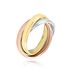 Damen Ring Gold Tricolor Gold / Weiß / Rosé 585 (14 Karat)