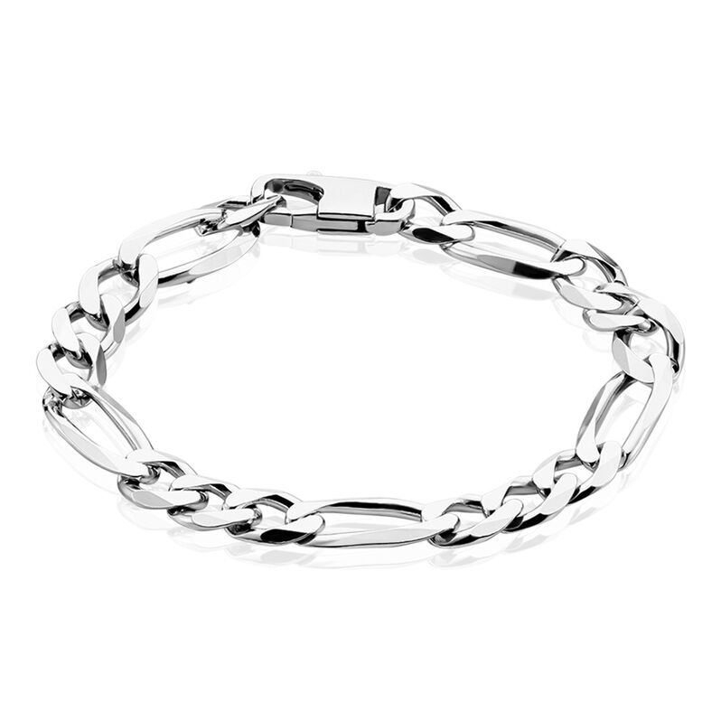 Herren Armkette Silber 925 Figaro S 9,00mm  - Armketten Herren | OROVIVO