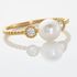 HARMONY Damen Ring Gold 375 (9 Karat) Zuchtperle Weiß
