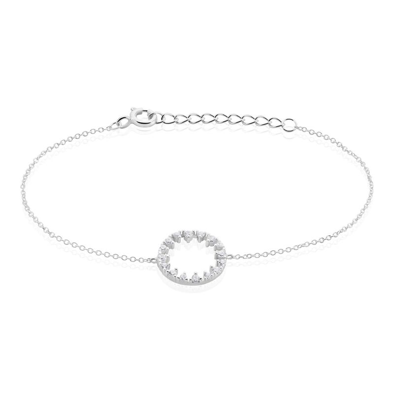 Bracelet Argent Rhodié Valero Oxydes De Zirconium - Spannringe Damen | OROVIVO