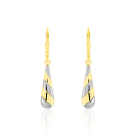 Damen Ohrhänger Lang Gold 333 Bicolor - Ohrhänger Damen | OROVIVO