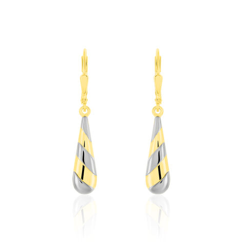 Damen Ohrhänger Lang Gold 333 Bicolor - Ohrhänger Damen | OROVIVO