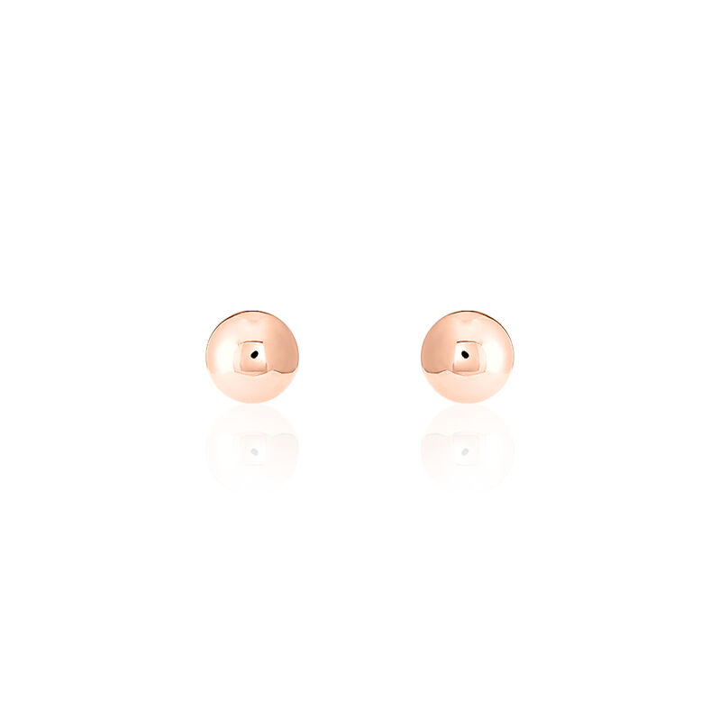 Boucles D'oreilles Or Rose Boule - Spannringe Damen | OROVIVO