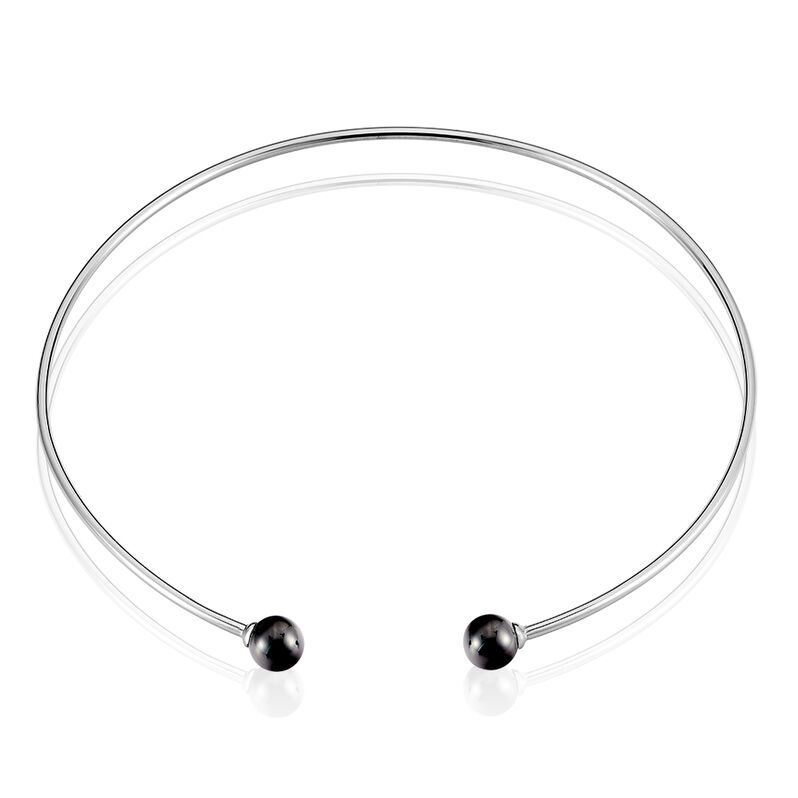 Collier Argent Blanc Céramique - Spannringe Damen | OROVIVO