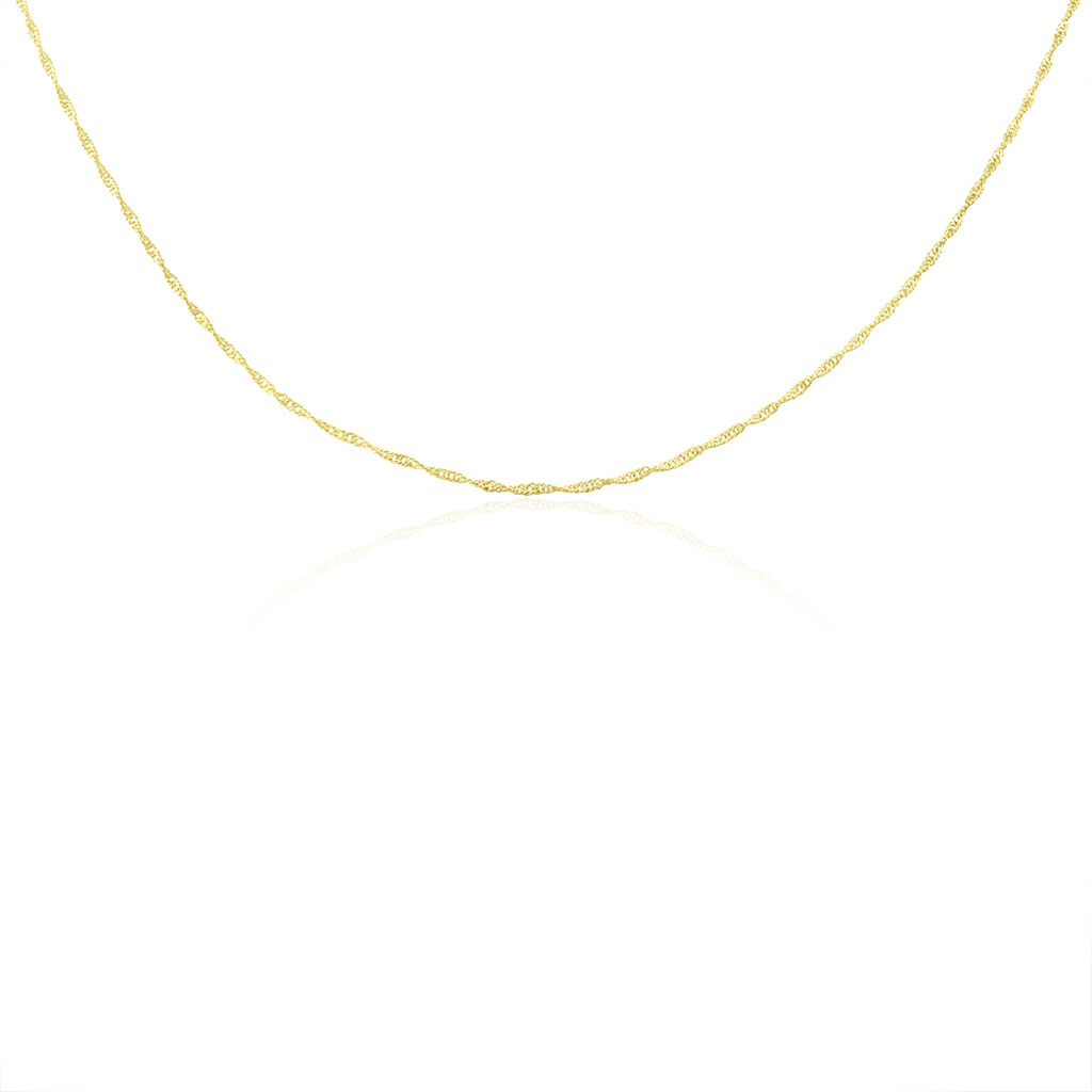 SINGAPUR 2 Damen Kette Gold 375 (9 Karat) B 1,4 mm - Halsketten Damen | OROVIVO