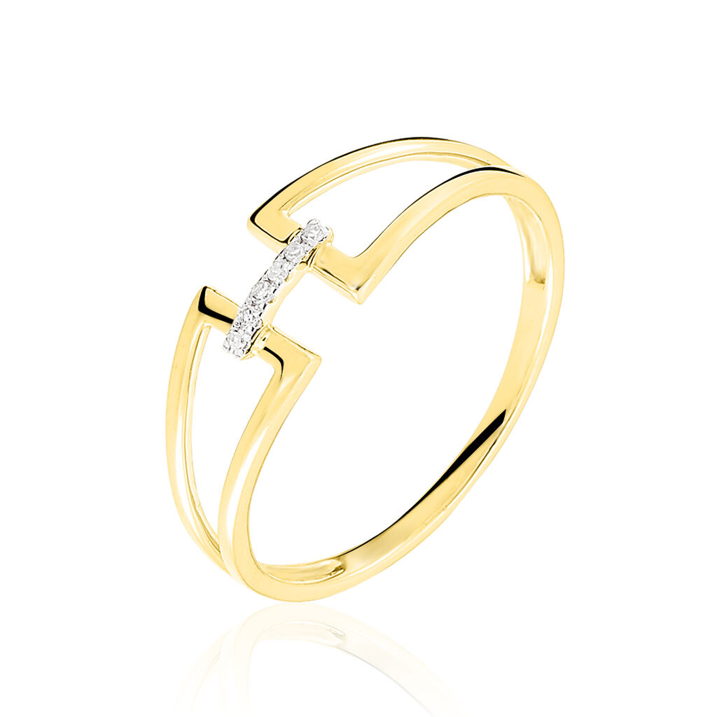 Bague Abella Or Jaune Diamant - Spannringe Damen | OROVIVO