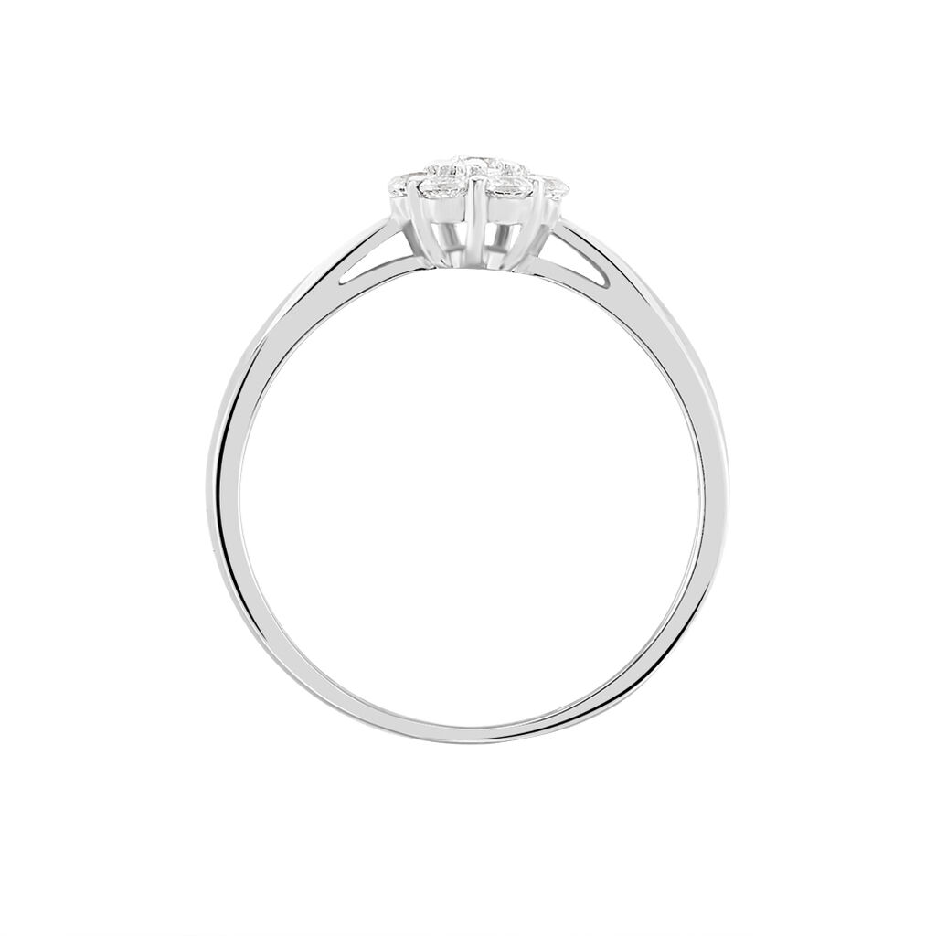 Bague Lizie Or Weiss  Et Oxydes - Spannringe Damen | OROVIVO