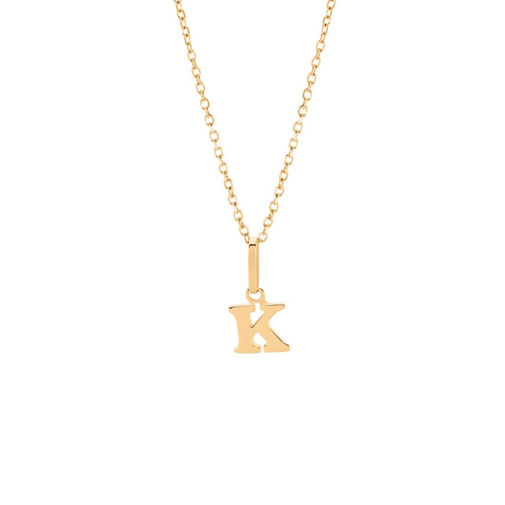 Unisex Anhänger Gold 375 Buchstabe Alphabet - Schmuckanhänger Unisex | OROVIVO