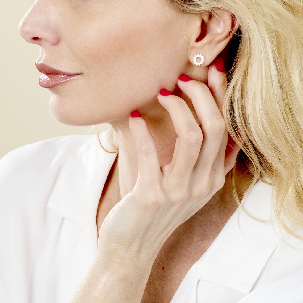 Boucles D'oreilles Plaque Or Adelinda - Spannringe Damen | OROVIVO