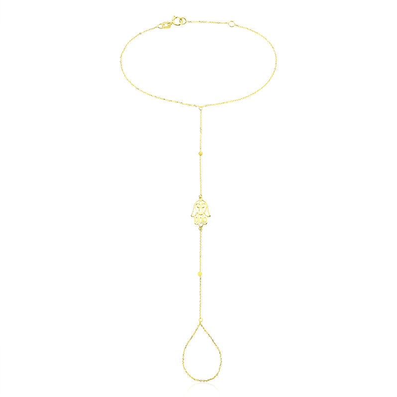 Bijou De Main Meryne Or Jaune Main Boule - Spannringe Damen | OROVIVO
