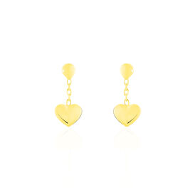 Kinder Ohrstecker Lang Gold 375 Herz - Ohrstecker lang Kinder | OROVIVO