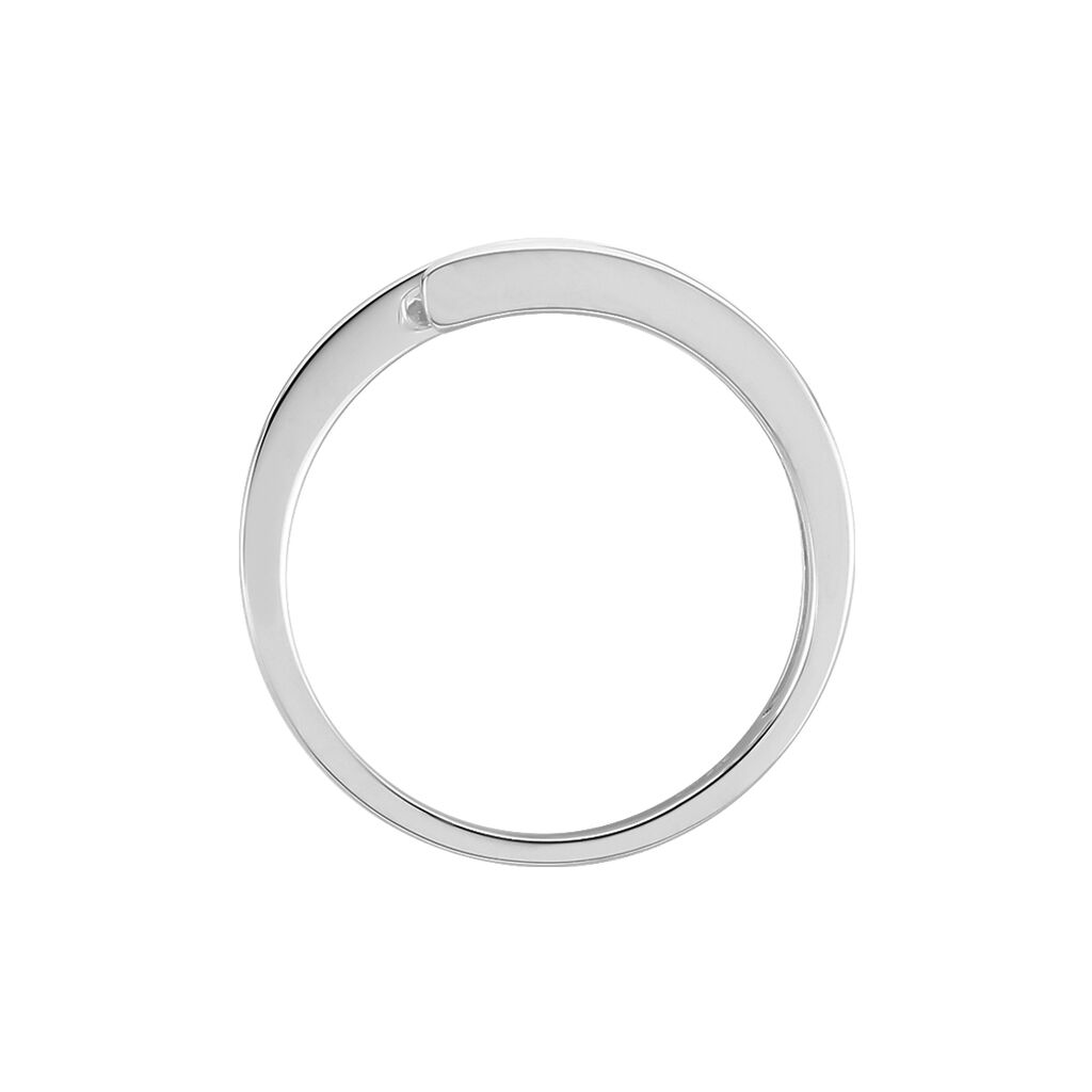 Damen Ring Weißgold 375 Diamant 0,13ct Lea  - Hochzeitsringe Damen | OROVIVO
