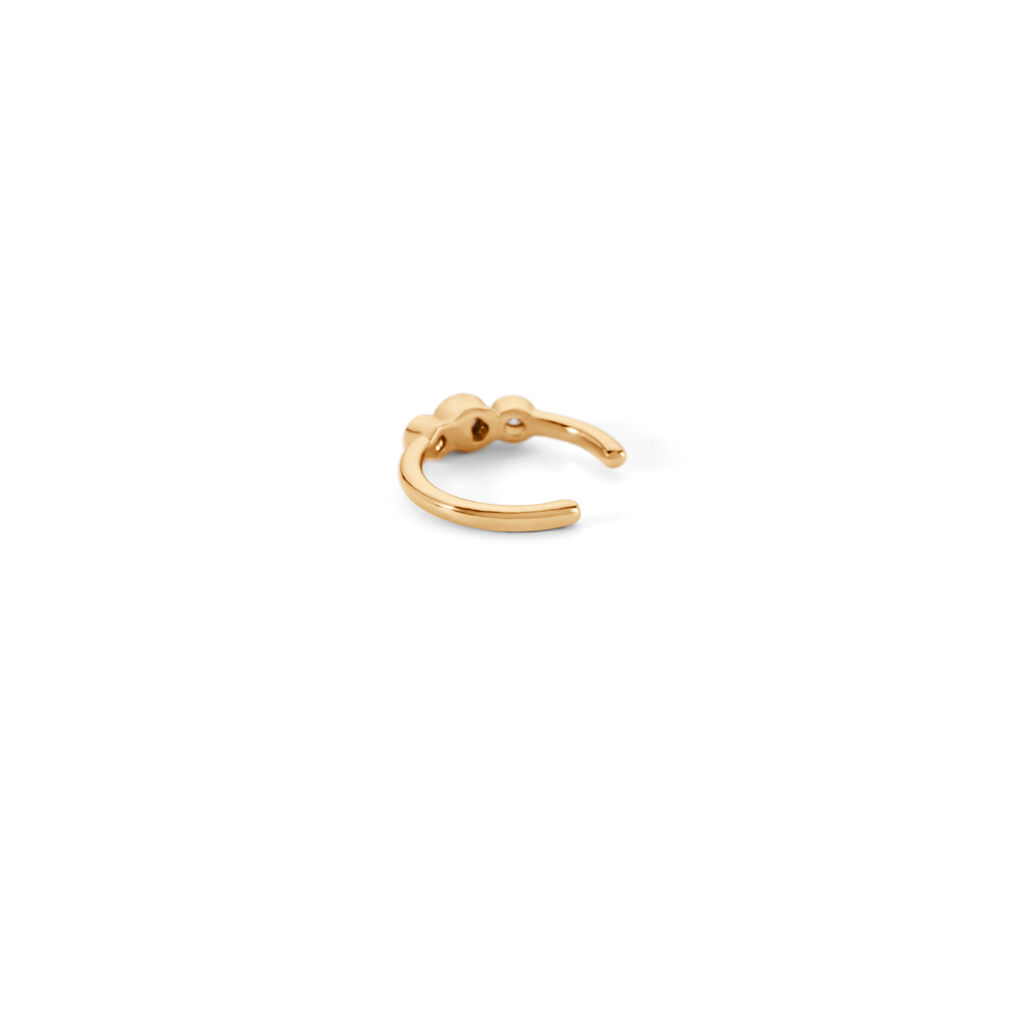 FIRIDA Damen Ohrschmuck Vergoldet Zirkonia Wei&szlig;