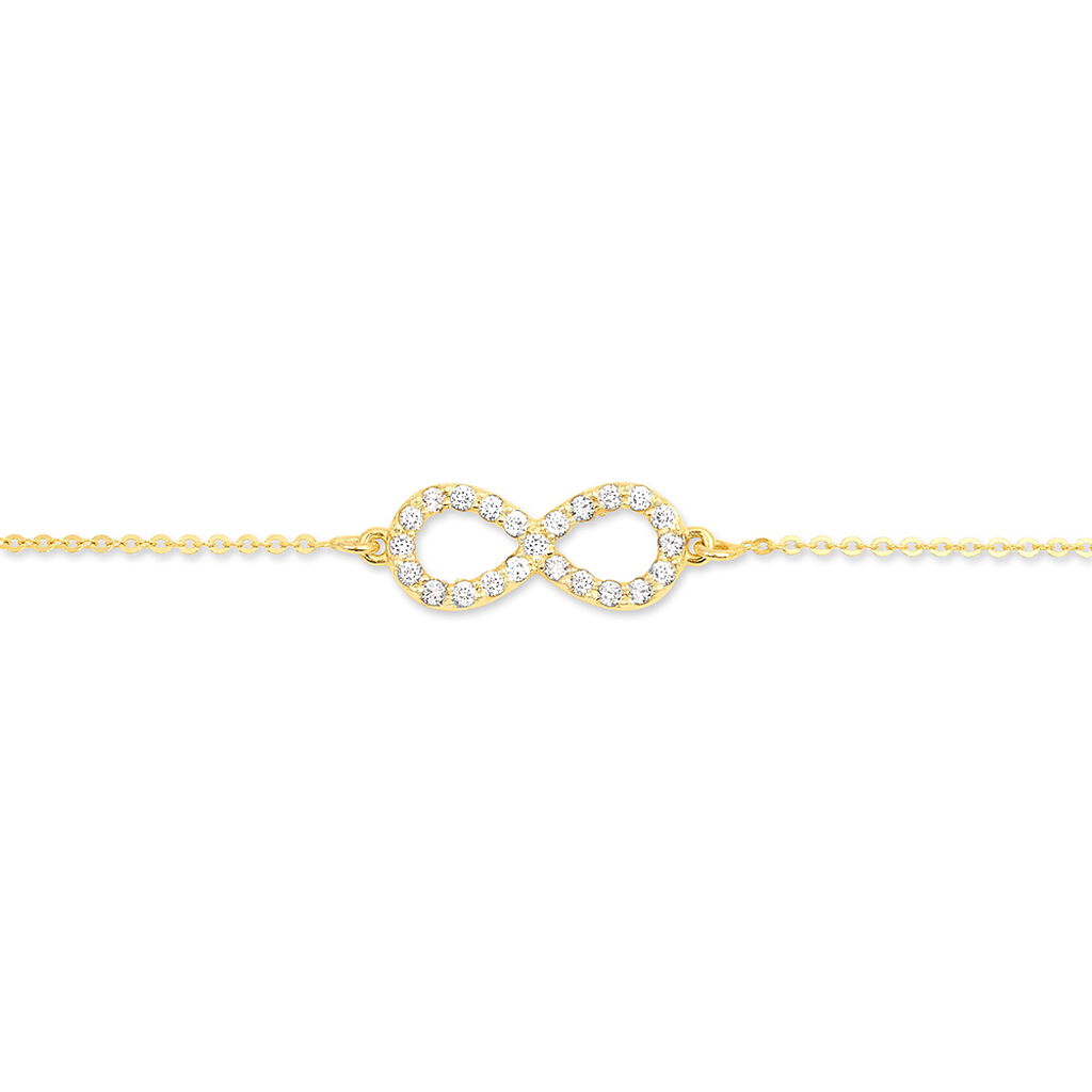 Damen Armband Gold 375 Zirkonia Unendlichkeit Klothilda - Armbänder Damen | OROVIVO