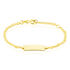 SINGAPUR ID Kinder ID Armband Gold 375 (9 Karat) Rechteckig