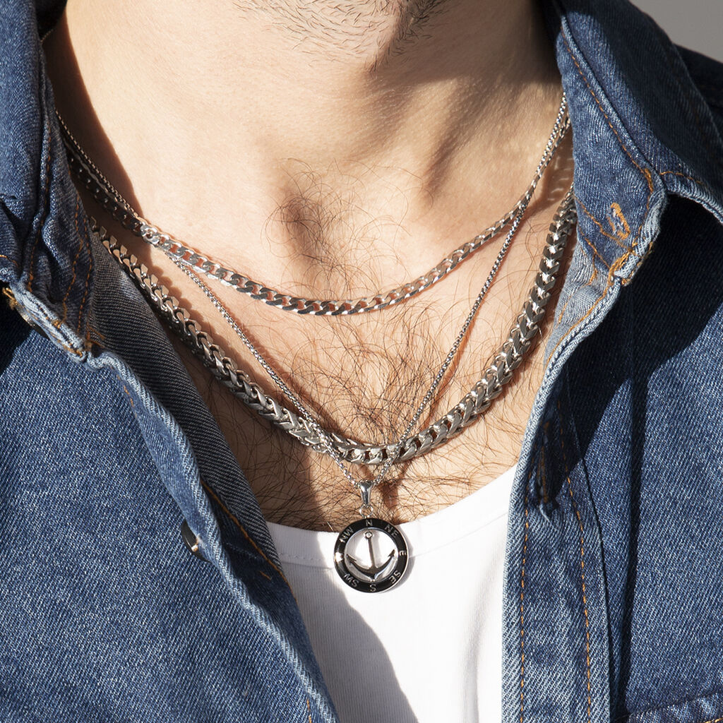Herren Halskette Edelstahl Anker  - Halsketten Herren | OROVIVO