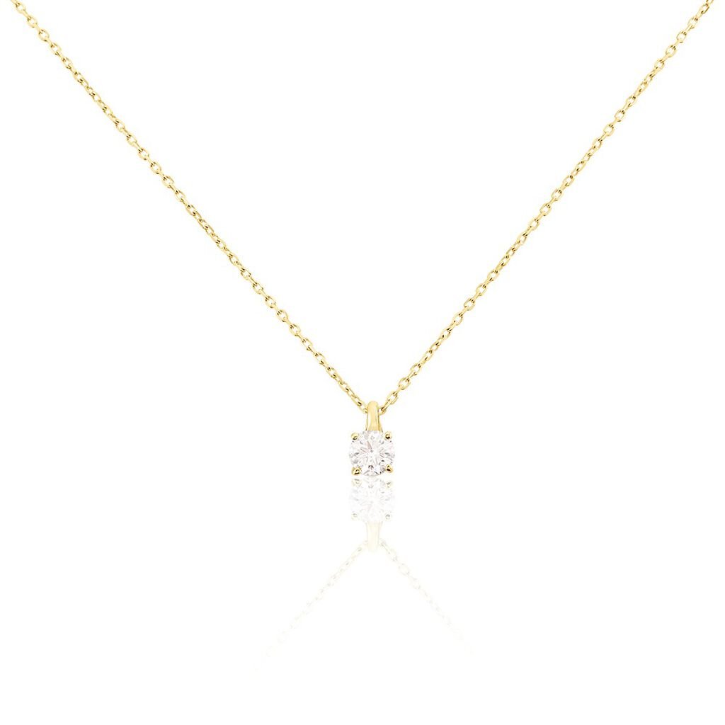 Damen Collier Gold 585 Diamant 0,21ct Victoria - Halsketten Damen | OROVIVO