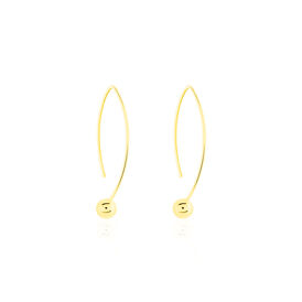 Damen Ohrhänger Lang Gold 375 Kugel - Ohrhänger Damen | OROVIVO