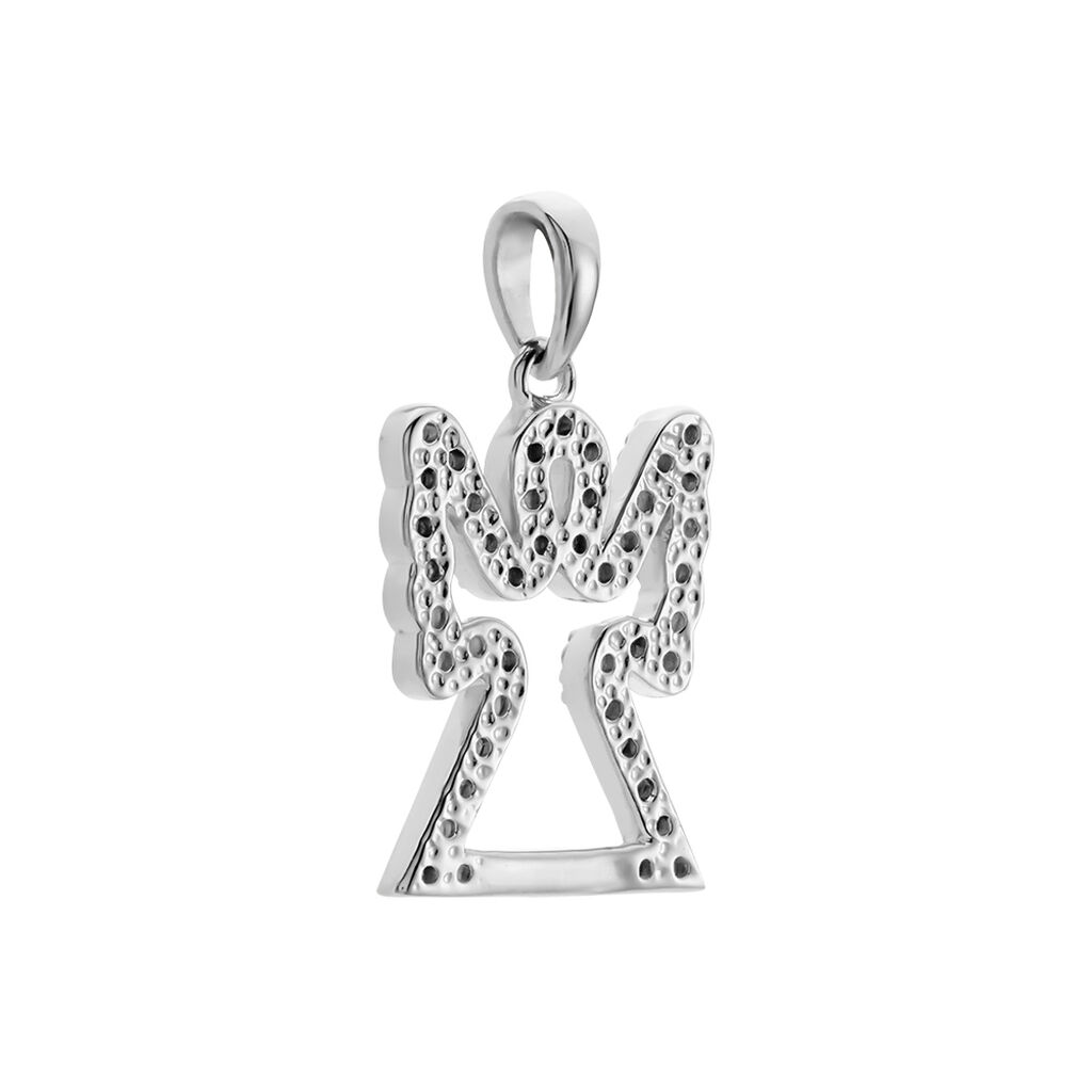 Damen Anh&auml;nger Silber Silber 925 Zirkonia Wei&szlig; Engel B 13,8 mm
