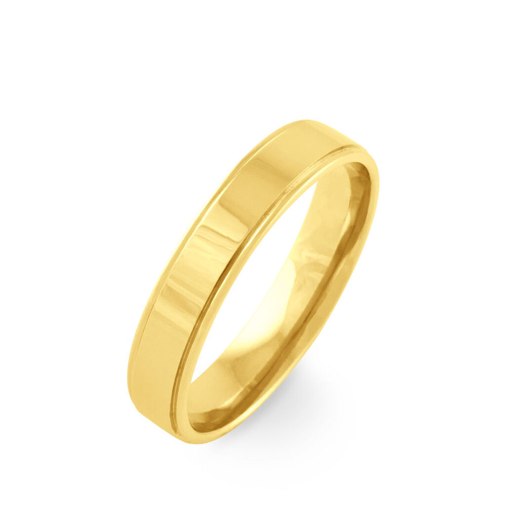 Alliance Beatrice Ruban Plat Or Jaune - Spannringe Familie | OROVIVO