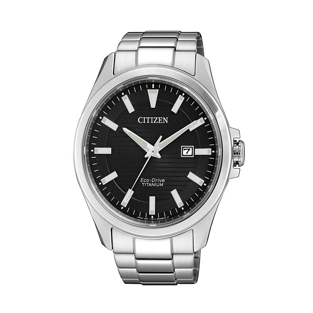 CITIZEN Herrenuhr Eco-Drive Super Titanium Quarz BM7470-84E, Uhr ohne Stein
